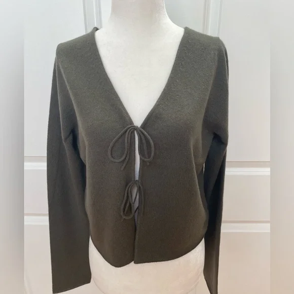 Tie-Front Cashmere Cardigan from NakedCashmere - Picture 6 of 11